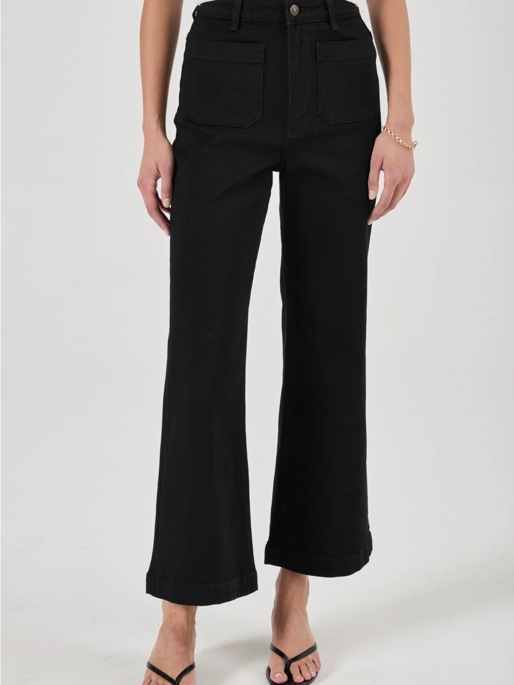 Rolla’s 26 High-Rise Wide-Leg Front Pocket Sailor Jean Preppy Boho Anthropologie